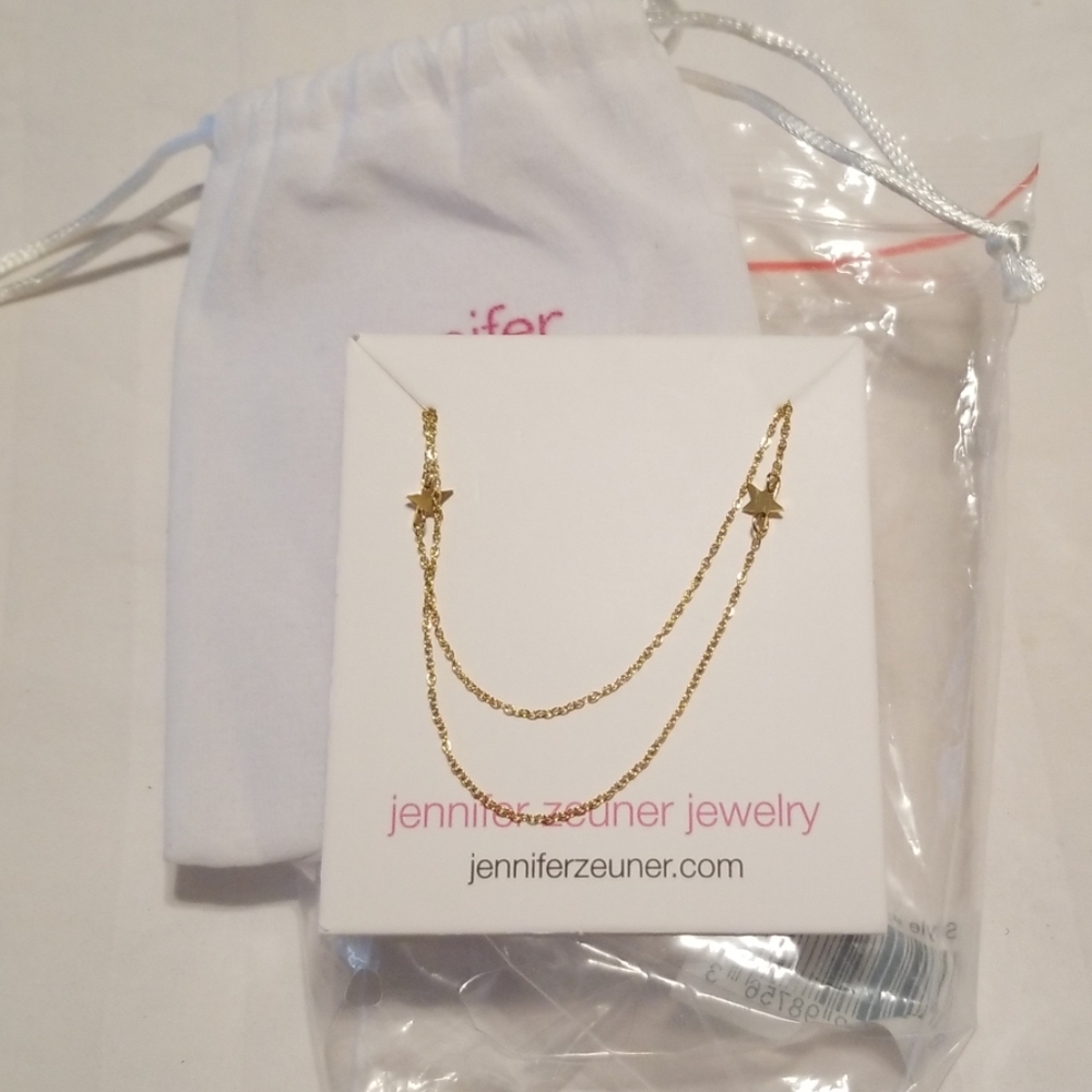 Jennifer zenner gold stars necklace
